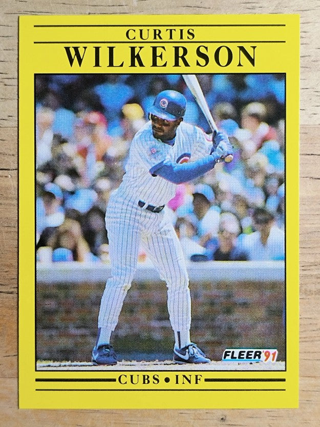 1991 Fleer #438 Curtis Wilkerson