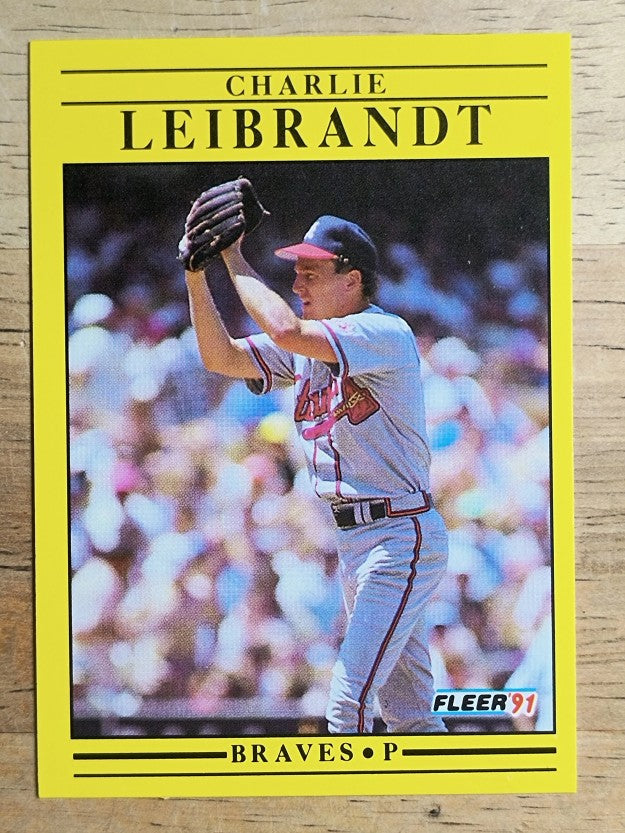 1991 Fleer #695 Charlie Leibrandt