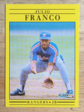 1991 Fleer #285 Julio Franco