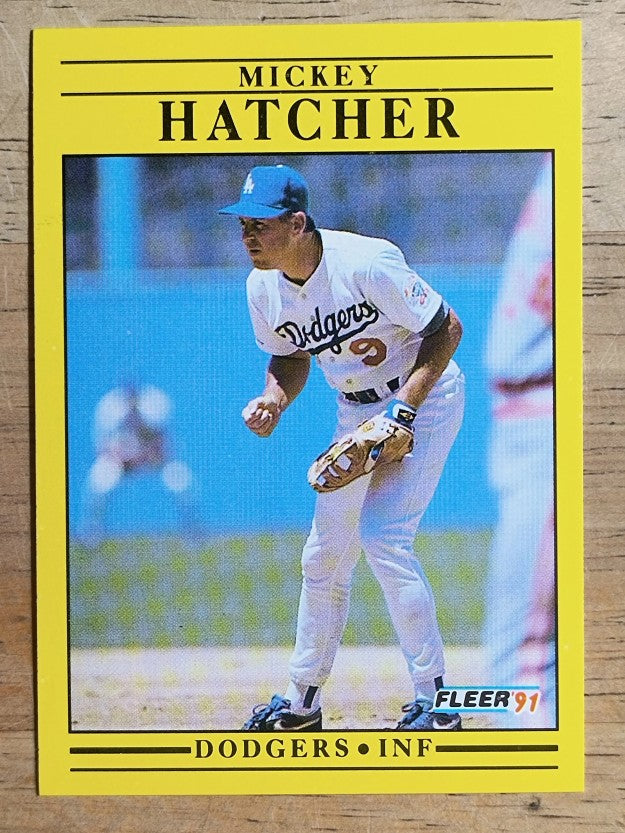 1991 Fleer #206 Mickey Hatcher
