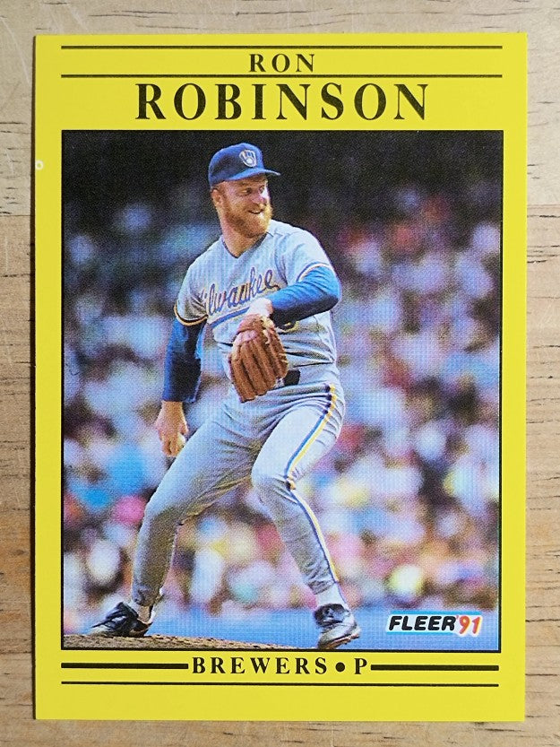 1991 Fleer #595 Ron Robinson