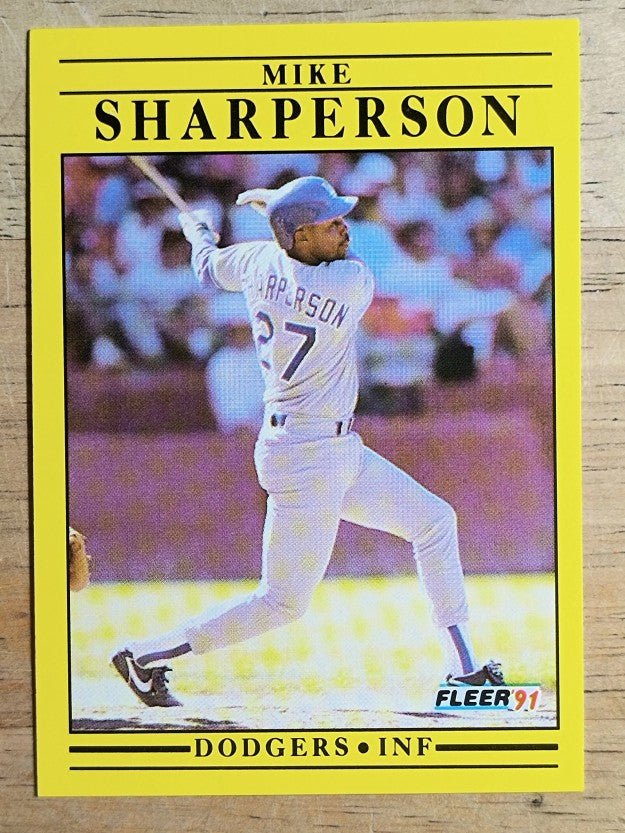 1991 Fleer #221 Mike Sharperson