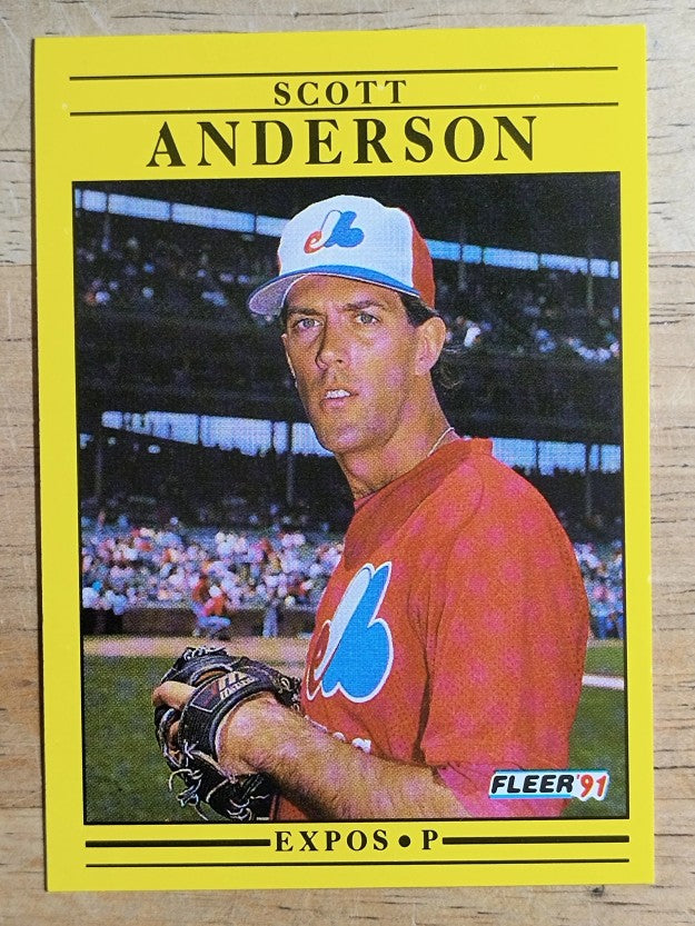 1991 Fleer #225 Scott Anderson RC