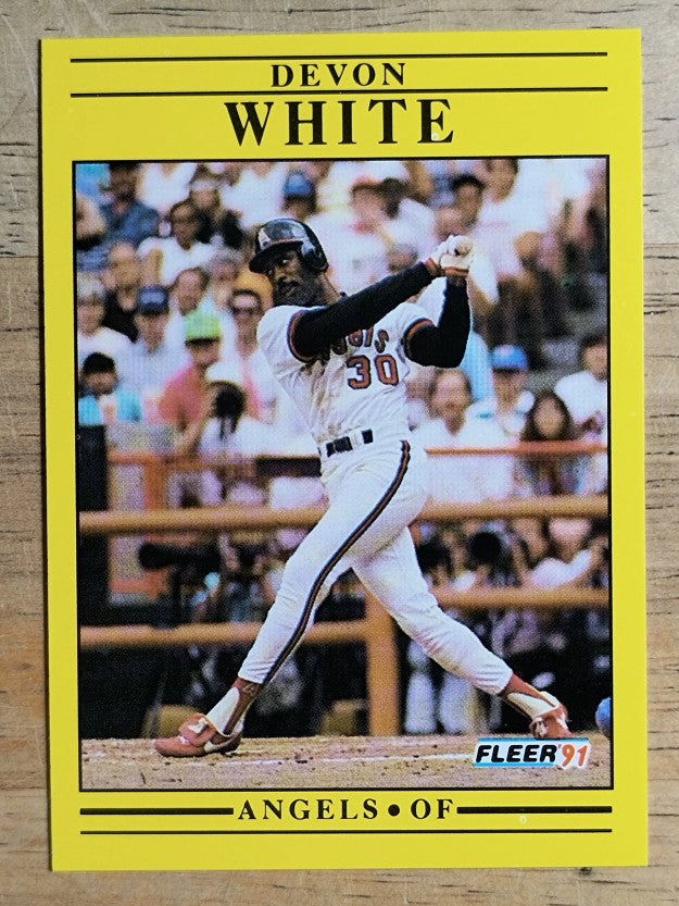 1991 Fleer #328 Devon White