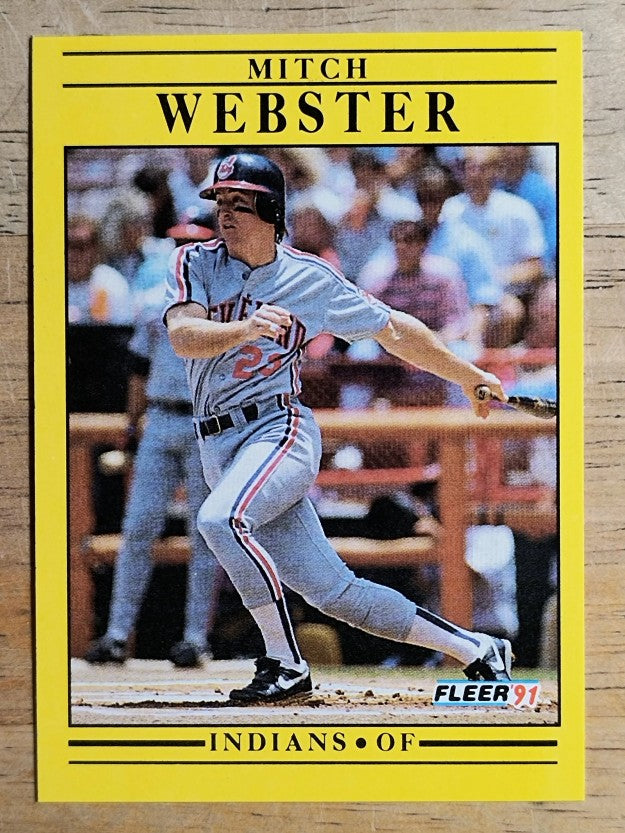 1991 Fleer #384 Mitch Webster