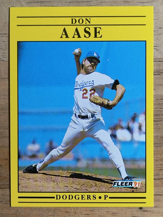 1991 Fleer #193 Don Aase