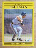 1991 Fleer #29 Wally Backman