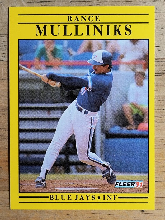 1991 Fleer #181 Rance Mulliniks