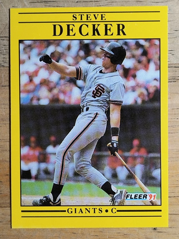 1991 Fleer #260 Steve Decker RC