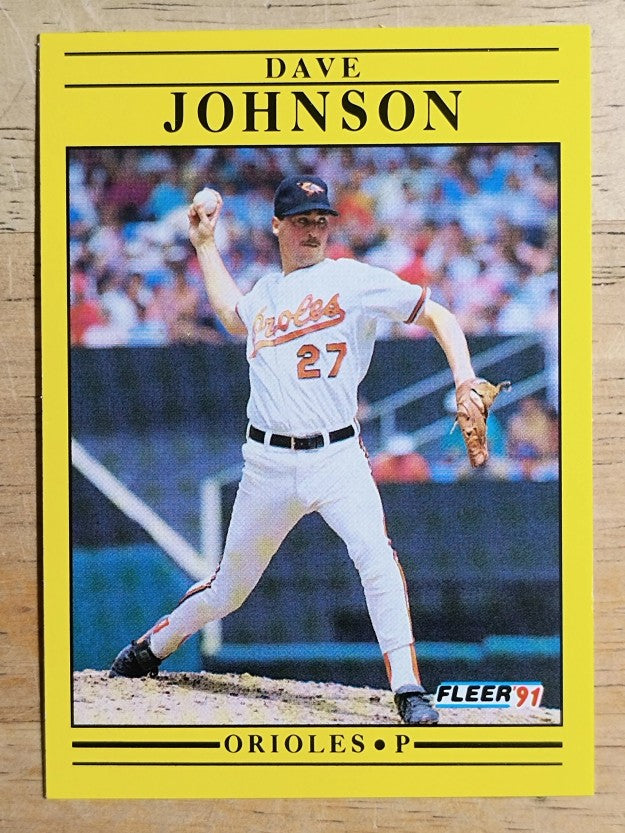 1991 Fleer #479 Dave Johnson