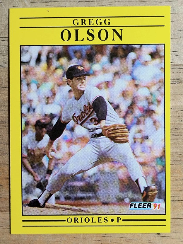 1991 Fleer #486 Gregg Olson
