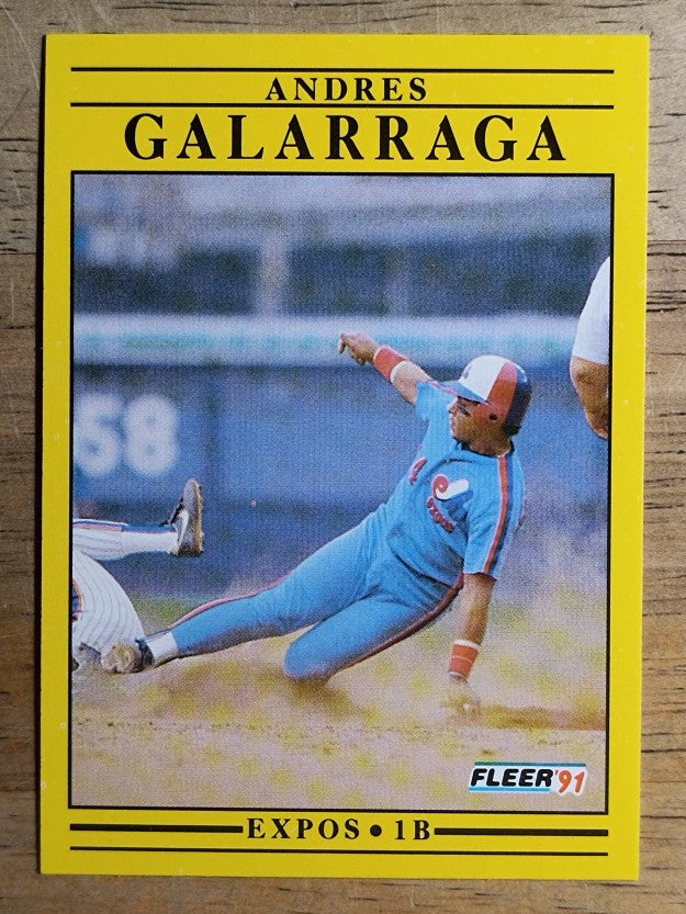 1991 Fleer #232 Andres Galarraga