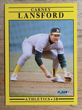 1991 Fleer #14 Carney Lansford