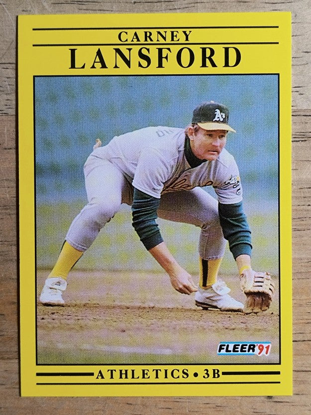 1991 Fleer #14 Carney Lansford