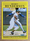 1991 Fleer #10 Rickey Henderson