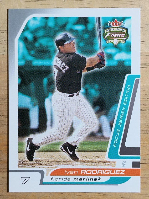 2003 Fleer Focus JE #133 Ivan Rodriguez