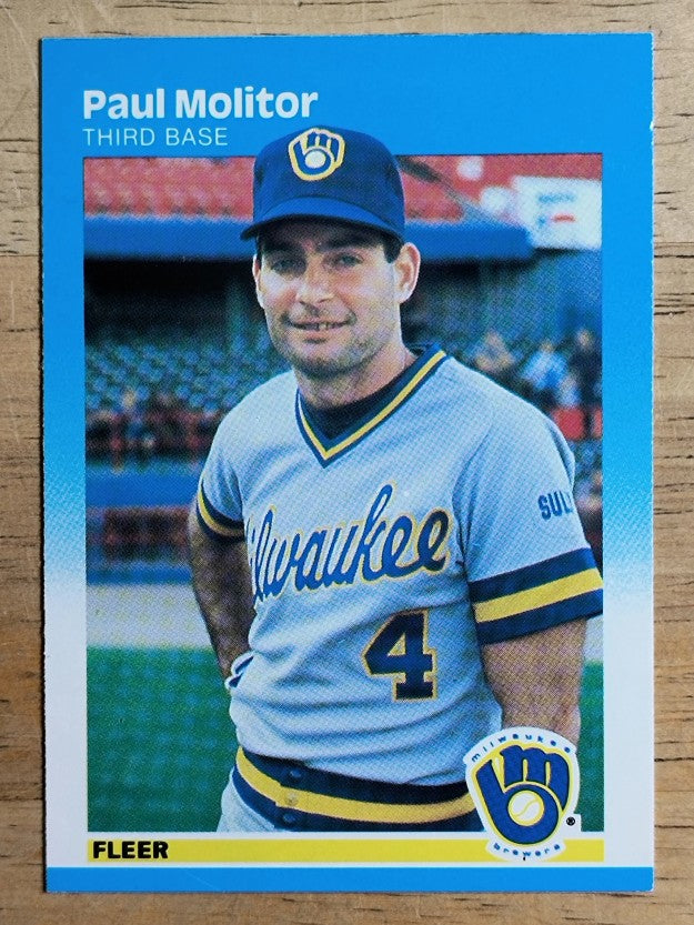 1987 Fleer #350 Paul Molitor