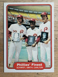 1982 Fleer #641 Lonnie Smith/Mike Schmidt/Steve Carlton