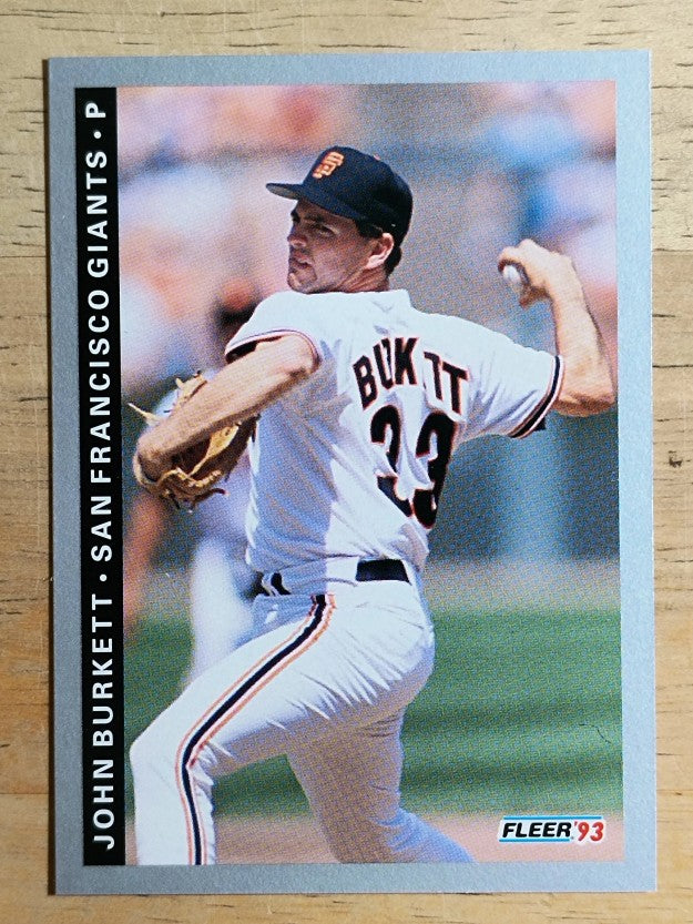 1993 Fleer #153 John Burkett