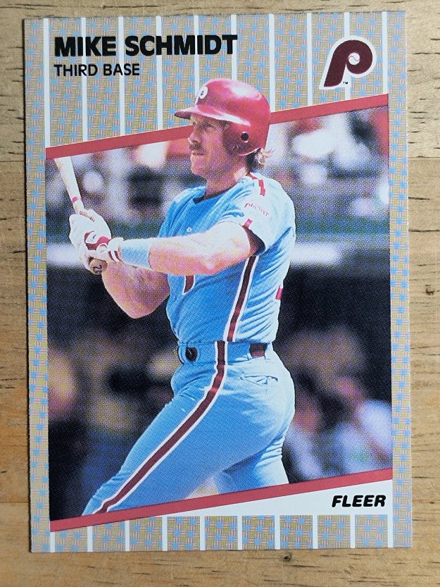 1989 Fleer #582 Mike Schmidt