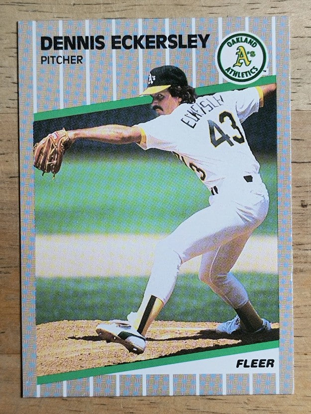 1989 Fleer #7 Dennis Eckersley