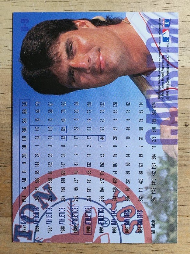 1995 Fleer Update #9 Jose Canseco