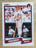 1990 Fleer #556 Len Dykstra