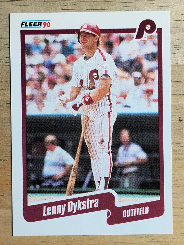 1990 Fleer #556 Len Dykstra