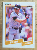 1990 Fleer #54 Will Clark