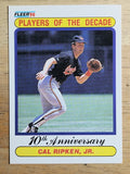 1990 Fleer #624B Cal Ripken '83 COR/spelled Ripken on front