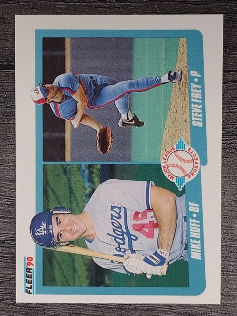 1990 Fleer #649 Mike Huff RC/Steve Frey RC