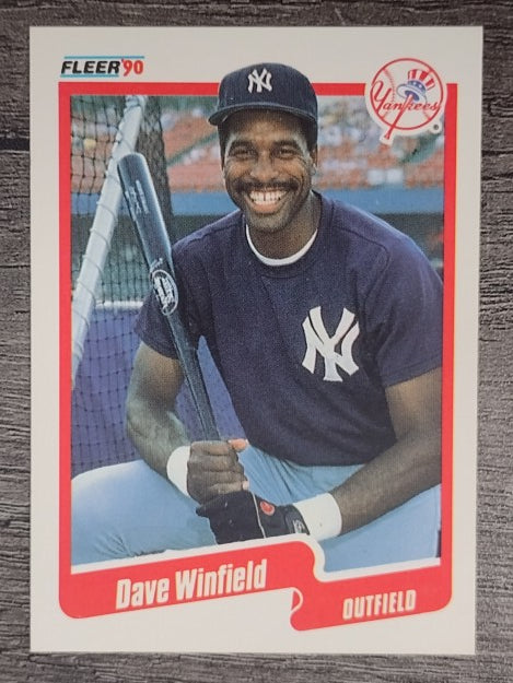 1990 Fleer #458 Dave Winfield