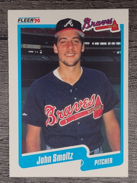1990 Fleer #595 John Smoltz