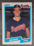 1990 Fleer #595 John Smoltz