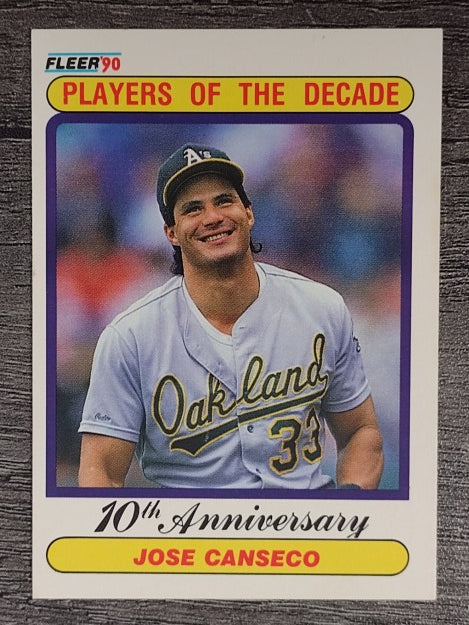 1990 Fleer #629 Jose Canseco '88