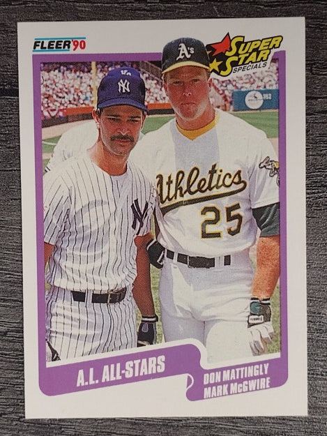 1990 Fleer #638 Don Mattingly/Mark McGwire