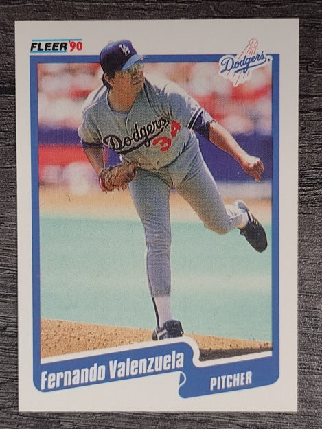 1990 Fleer #409 Fernando Valenzuela