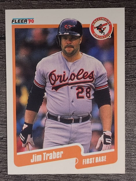 1990 Fleer #193 Jim Traber
