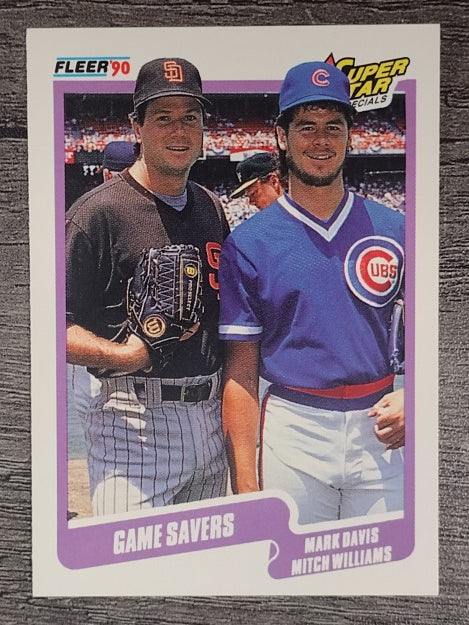 1990 Fleer #631 Mark Davis/Mitch Williams