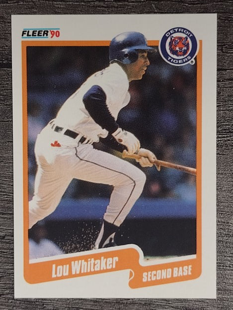 1990 Fleer #619 Lou Whitaker