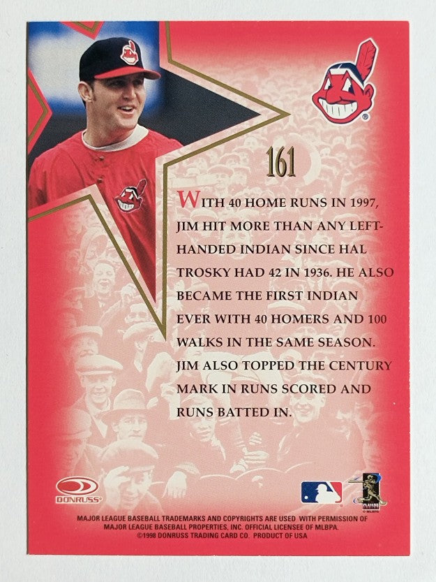 1998 Leaf #161 Jim Thome GLS