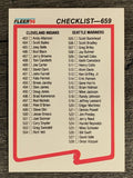 1990 Fleer #659 CL: Indians/Mariners/White Sox/Phillies