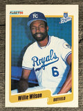 1990 Fleer #123 Willie Wilson