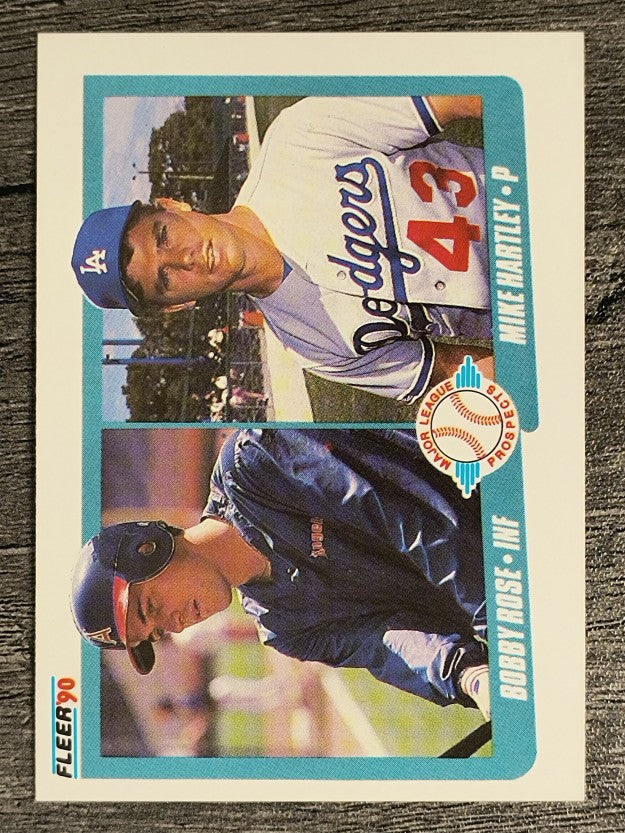 1990 Fleer #651 Bobby Rose RC/Mike Hartley RC