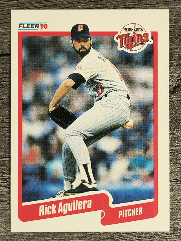 1990 Fleer #365 Rick Aguilera