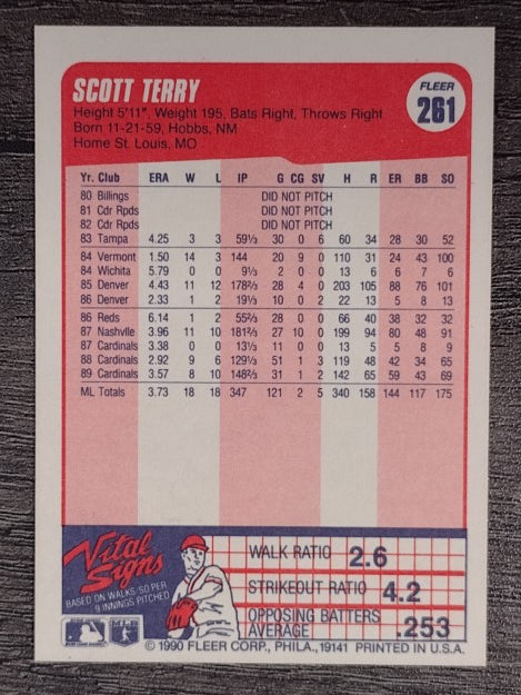 1990 Fleer #261 Scott Terry