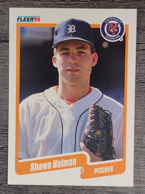1990 Fleer #606 Shawn Holman RC