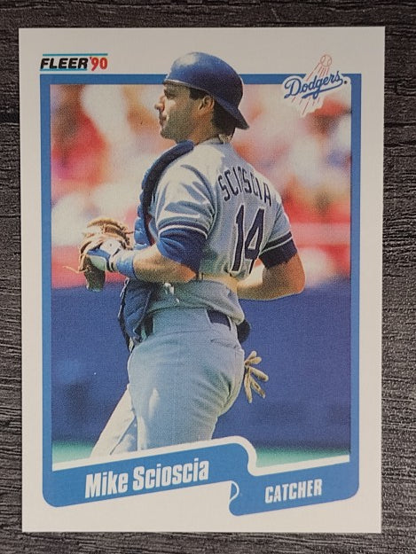 1990 Fleer #407 Mike Scioscia