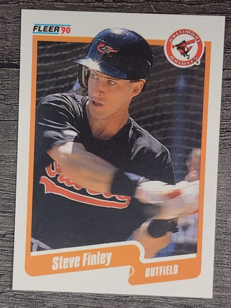 1990 Fleer #176 Steve Finley