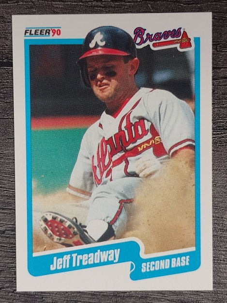 1990 Fleer #598 Jeff Treadway
